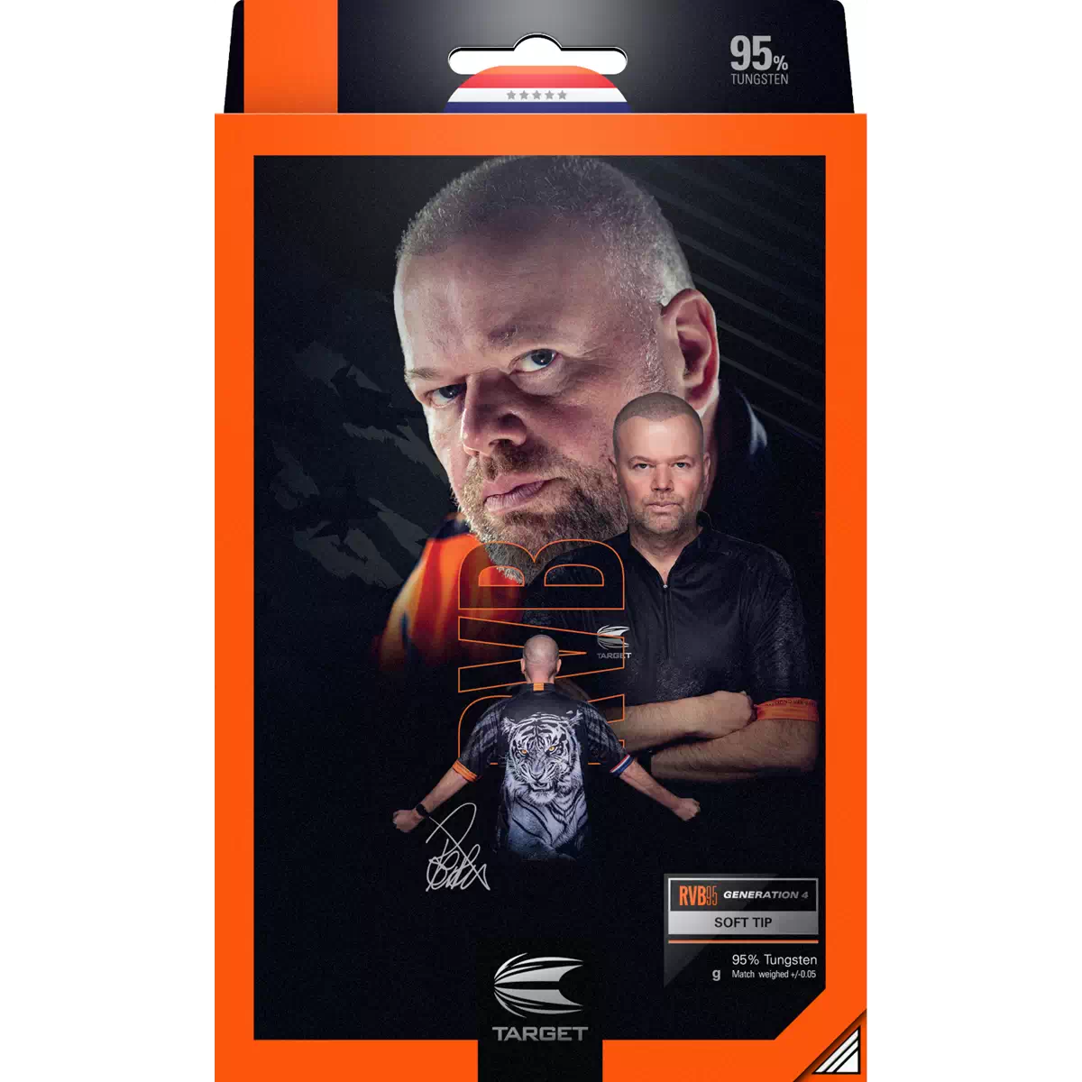 Target Darts Raymond Van Barneveld Gen 4 95% Soft Tip Darts